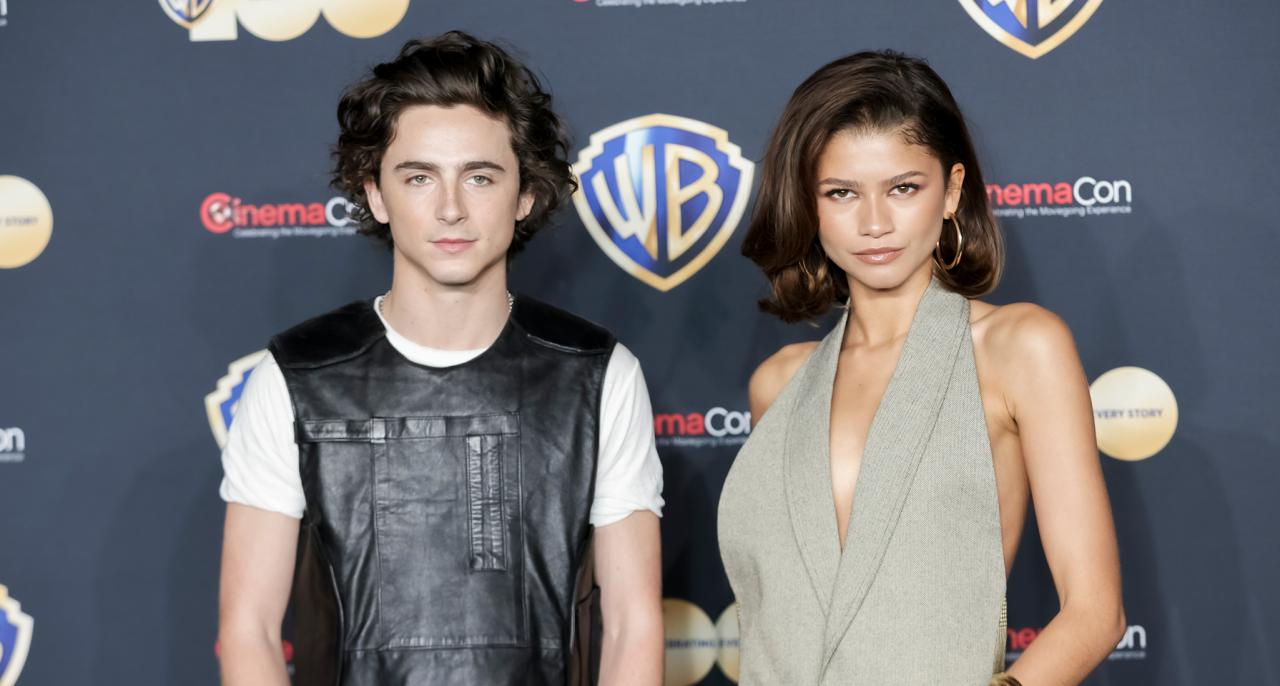 timothée chalamet and zendaya at cinemacon 2023